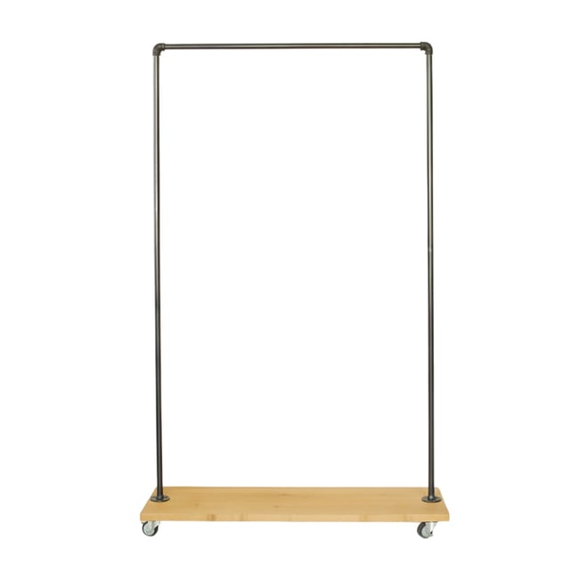 Porte-manteau sur pied sapin massif naturel 140x40 cm - NÍNIEL - HANNUN