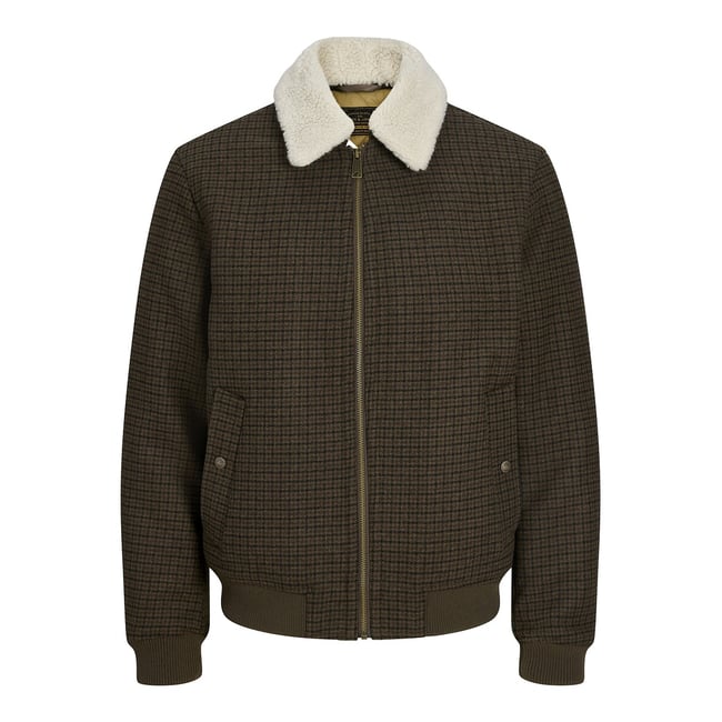 Blouson en laine mélangée avec col en sherpa - JACK & JONES