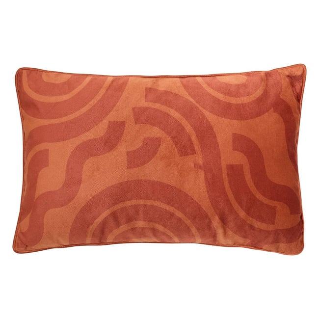 Coussin rectangulaire LILOU terracotta <span itemprop=