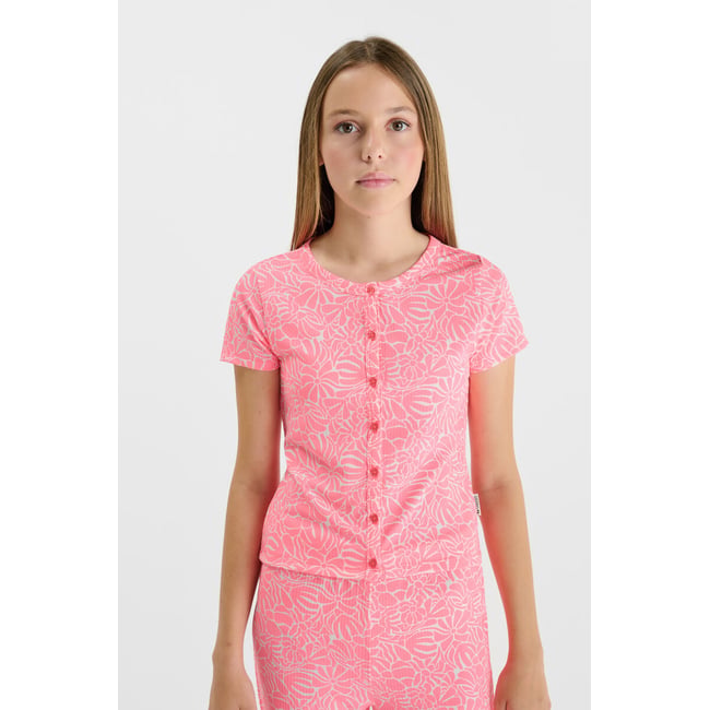 Tee-Shirt TONYGI pink fluo <span itemprop=