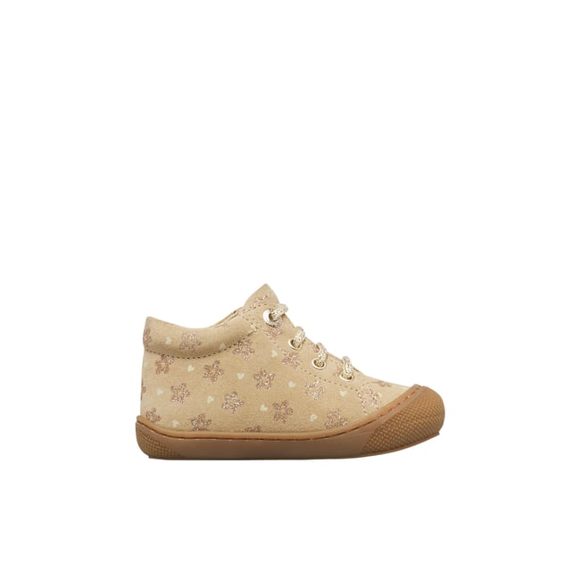 Chaussures premiers pas en suède COCOON beige-platine <span itemprop=