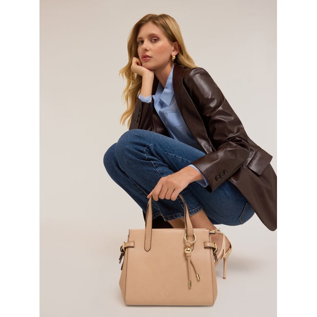 Sac de courses avec doubles poignées rosa cipria <span itemprop=