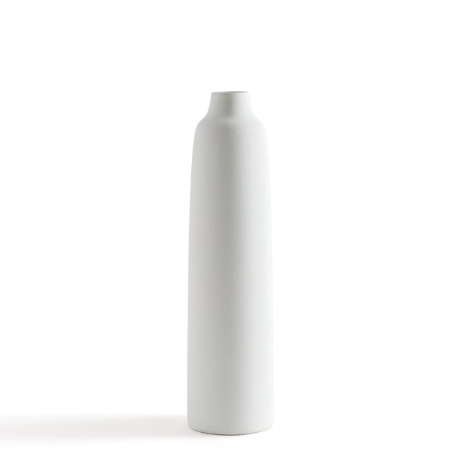 Vase en céramique H33,5 cm, Erna Couleur blanc <span itemprop=
