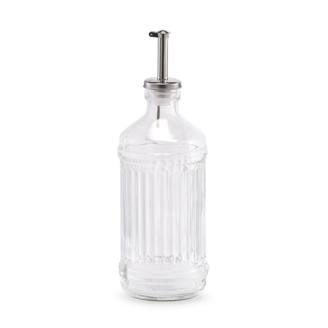 Huilier vinaigrier verre bec verseur  500 ml transparent <span itemprop=