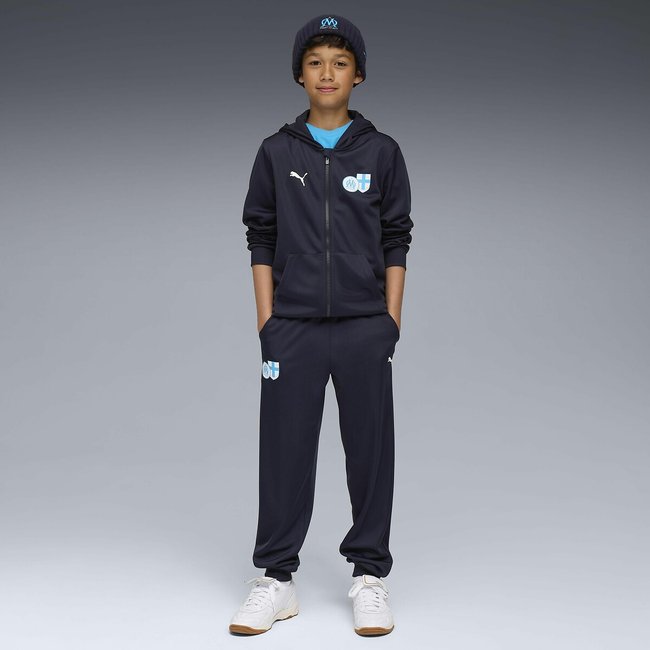 Tuta in poliestere colorblock blu marino PUMA