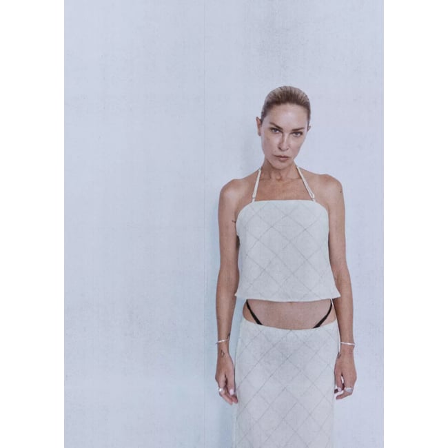 Top lin carreaux blanc <span itemprop=