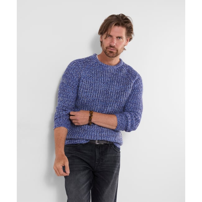 Sweat Col Rond Style Marin bleu <span itemprop=