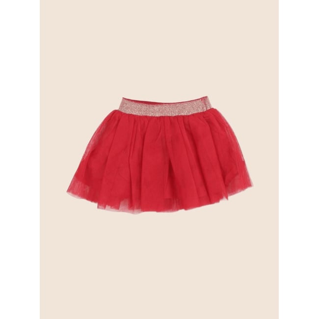 Jupe - Très bon état rouge <span itemprop=