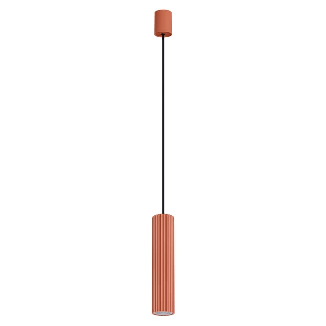 Suspension Aluminium Ocre Rouge LED 1 Ivar Couleur ocre rouge <span itemprop=