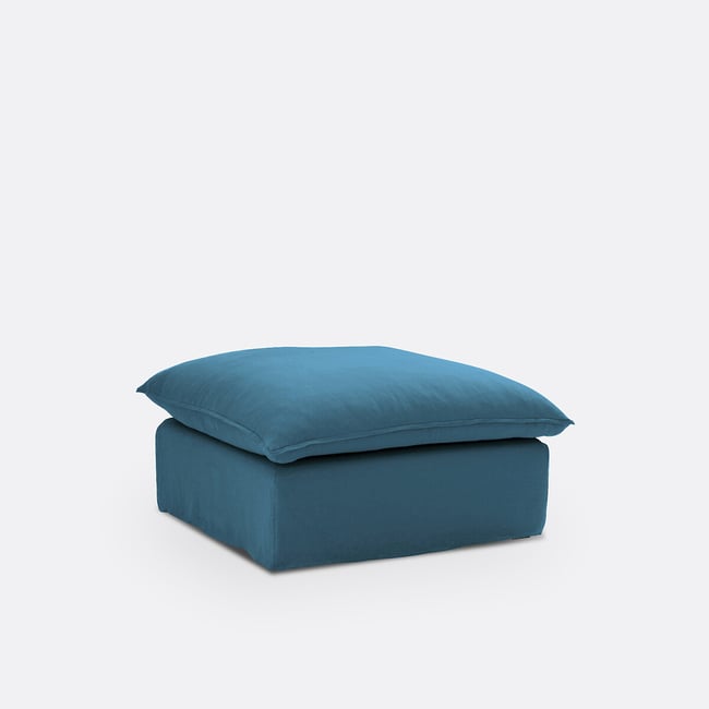 Pouf sfoderabile, lino stropicciato, Odna - LA REDOUTE INTERIEURS
