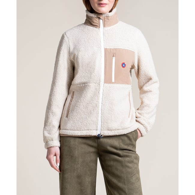 Veste en sherpa, MONGE coquille <span itemprop=