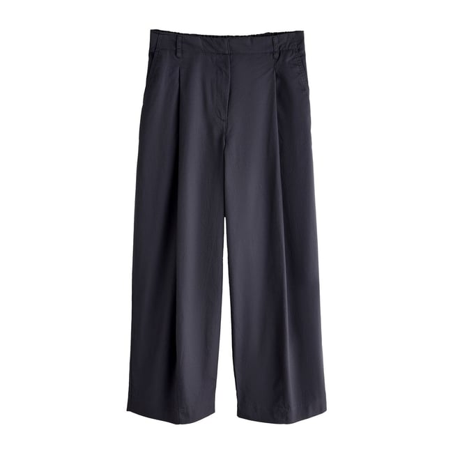 Pantalon chino ample plissé gris anthracite <span itemprop=