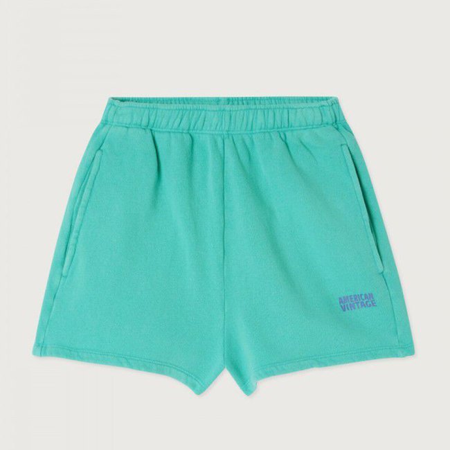 Short taille élastiquée, IZUBIRD vert aqua <span itemprop=