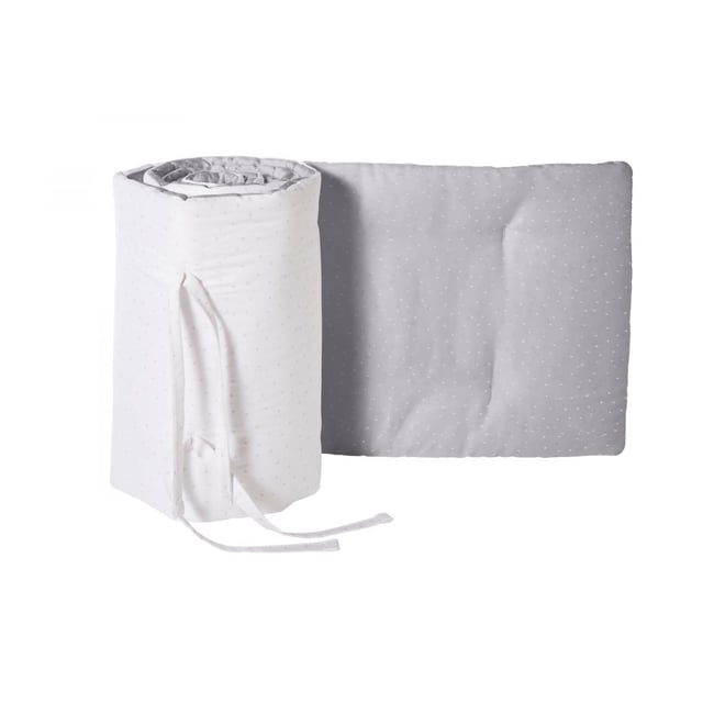 Nid bébé pour parc gris blanc blanc <span itemprop=