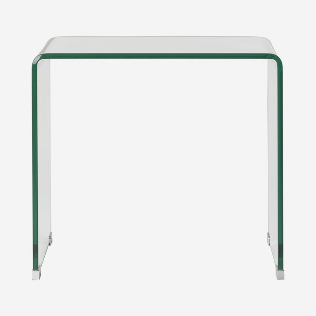 Table d'appoint verre trempé GALA Couleur transparent <span itemprop=
