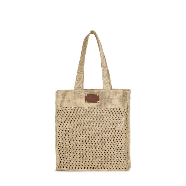 Sac en raphia PALOMA noisette <span itemprop=
