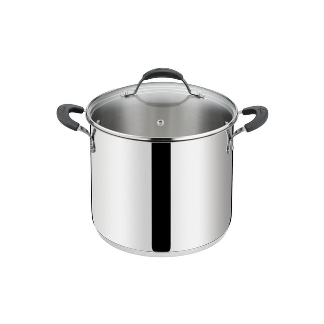 Marmite Ø20 Cm Avec Couvercle Tempra® Inox argent <span itemprop=