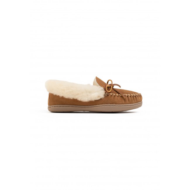 Mocassins montants en cuir suede et laine ALPINE SHEEPSKIN - MINNETONKA