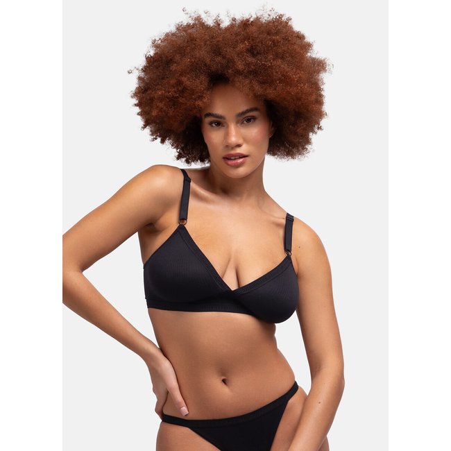 Tiffany Non-Underwired Bralette, black, DORINA