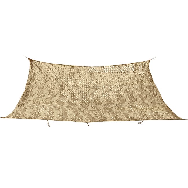 Voile ombrage rectangulaire camouflage 200x300cm marron <span itemprop=