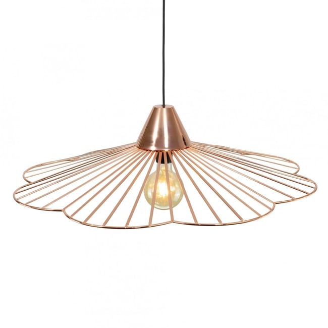Suspension en métal grand modèle, KANANGA Couleur cuivre <span itemprop=