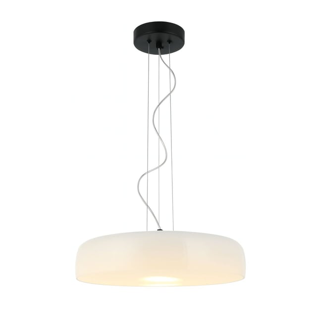 Suspension LED dôme verre opale - RICCARDO Couleur v002228 <span itemprop=