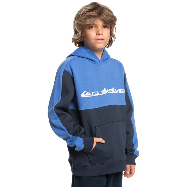 Sweat à capuche KNOWLEDGE AREA noir dark navy <span itemprop=