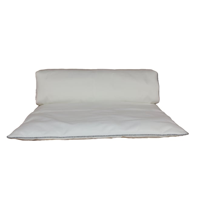 Matelas bain de soleil uni ecru <span itemprop=