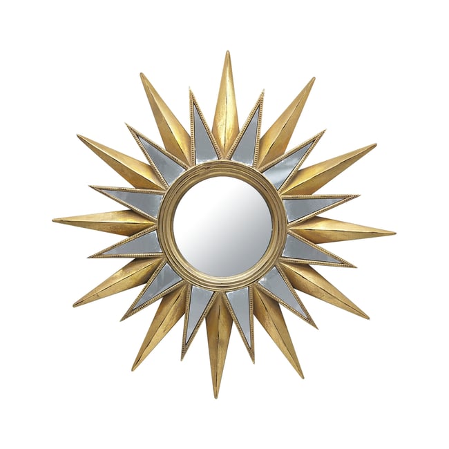 Miroir en forme d'étoile 40,5cm Couleur or <span itemprop=