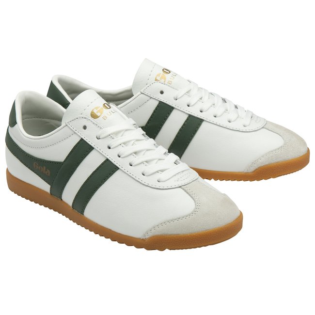 Zapatillas de piel Bullet blanco/verde <span itemprop=