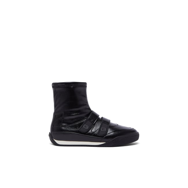 Sneakers alte avec velcro noir <span itemprop=