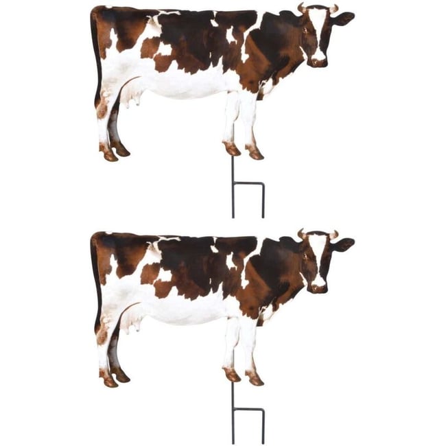 5 Pinces à Photos En Bois Forme Vache - Lot Avec Cordes Pour Déco, Bricolage, Affichage De Messages