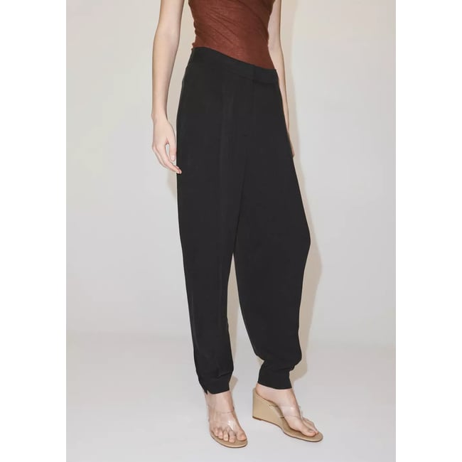 Pantalon bouffant taille mi-haute - MANGO