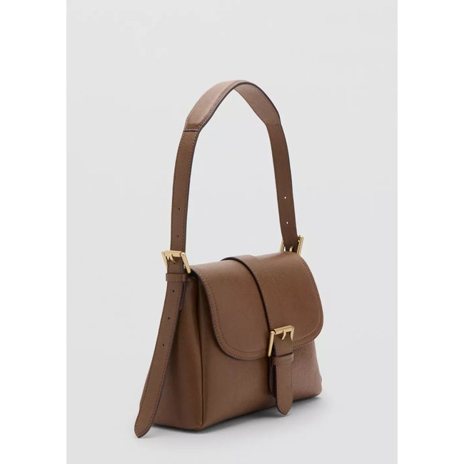 Sac porté épaule boucles marron moyen <span itemprop=