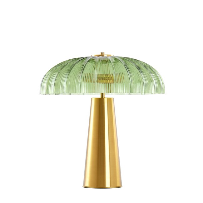 Lampe À Poser Verre FUNGO Couleur vert <span itemprop=