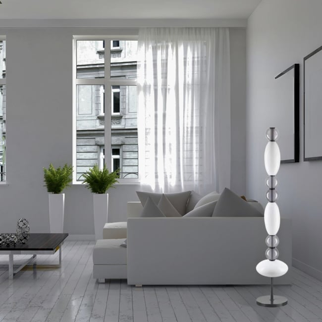Lampadaire    LUMIERE Couleur blanc <span itemprop=