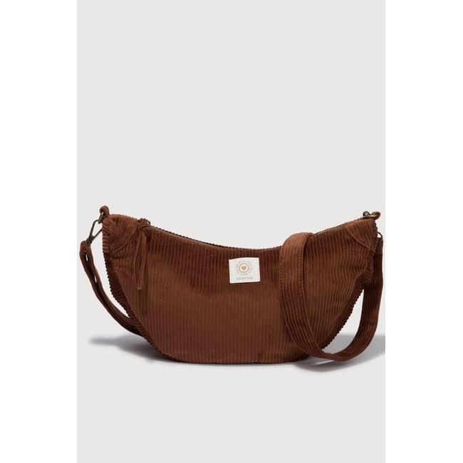 Sac bandoulière en velours doublé - BONOBO