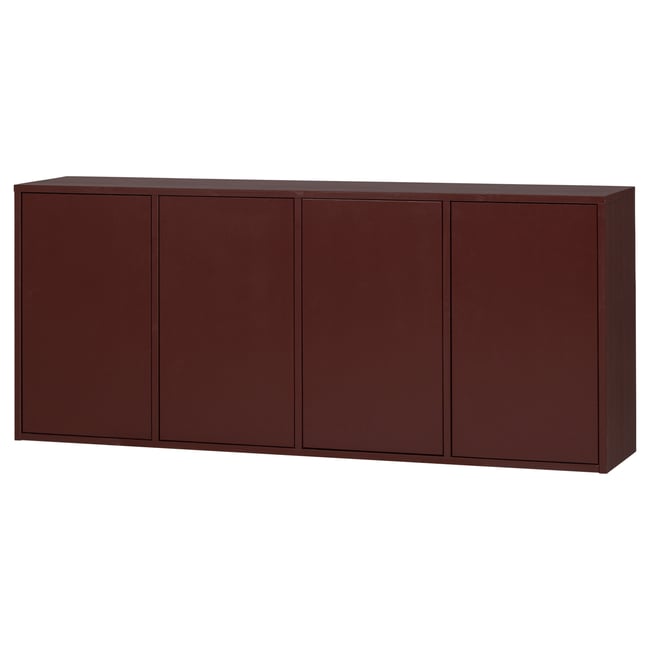 Buffet en bois de pin MEREL Couleur rouge bordeaux <span itemprop=