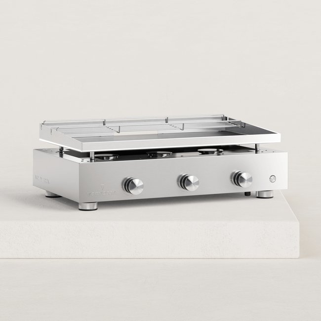 Plancha gaz inox 3 feux, SIMPLICITY - VERYCOOK
