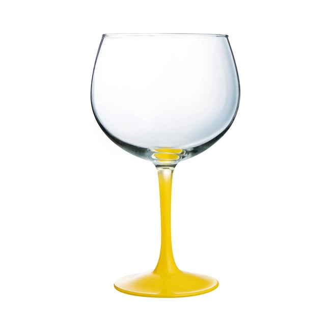6 verres à cocktail 70 cl jaunes -SUMMER POP Couleur jaune <span itemprop=