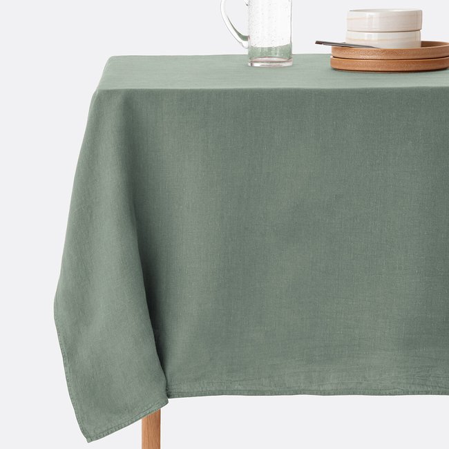 Nappe lin lavé, Victorine camomille <span itemprop=