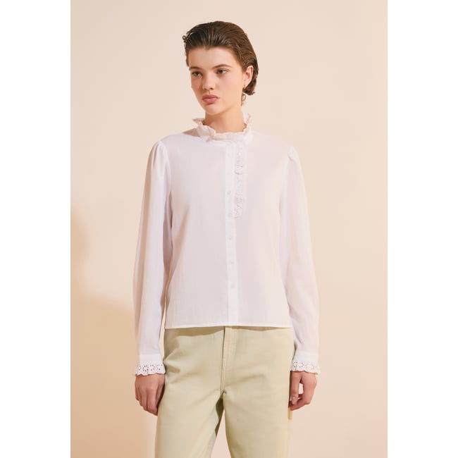 ETAM CHEMISE CARLA BROD - CHEMISE blanc <span itemprop=
