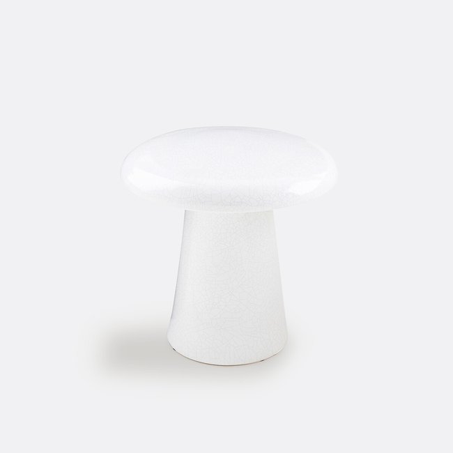 Bout de canapé et chevet en céramique Bellot Couleur blanc <span itemprop=