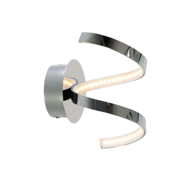 Applique spirale chromée LED - FILM Couleur argenté / chromé <span itemprop=