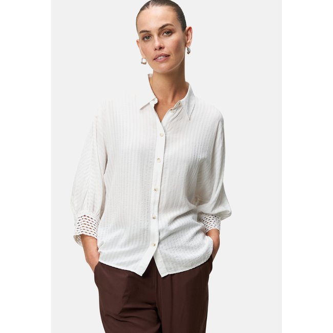 Blouse à manches chauve-souris offwhite <span itemprop=