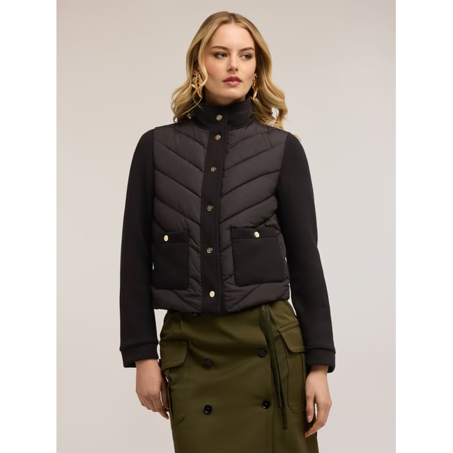 Veste matelassée noir <span itemprop=