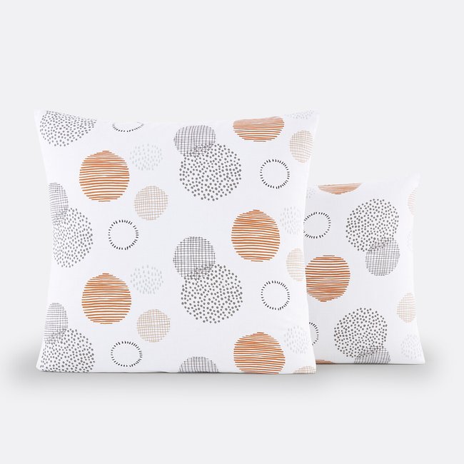 Funda de almohada de algodón, Fira estampado <span itemprop=