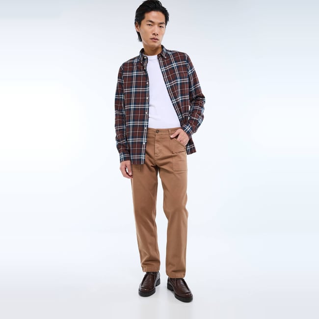 Pantalon en coton BIO GOTS gabardine <span itemprop=