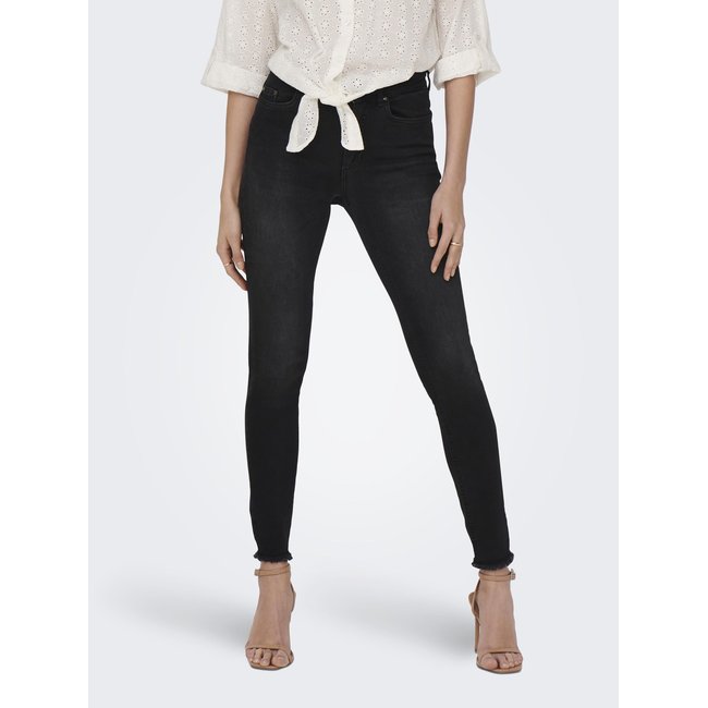 ONLBLUSH Taille haute Skinny Fit Jeans Jean skinny washed black <span itemprop=