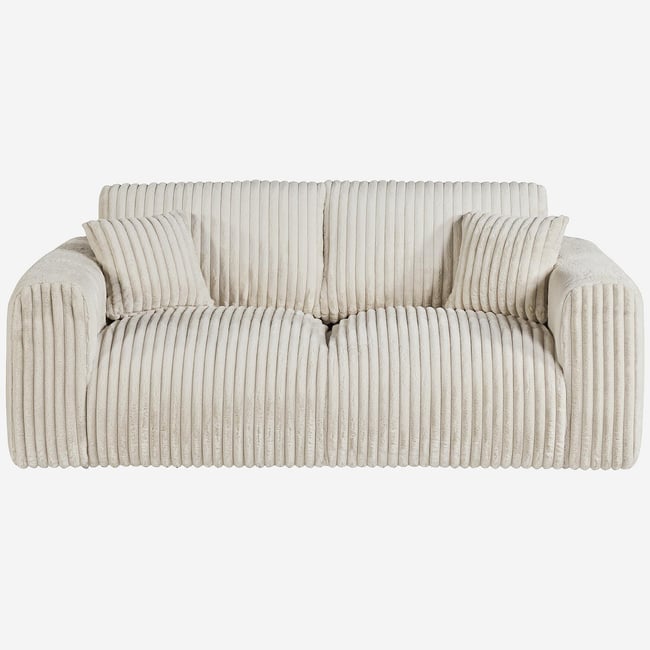 Canapé fixe tissu ALEYA Couleur beige <span itemprop=